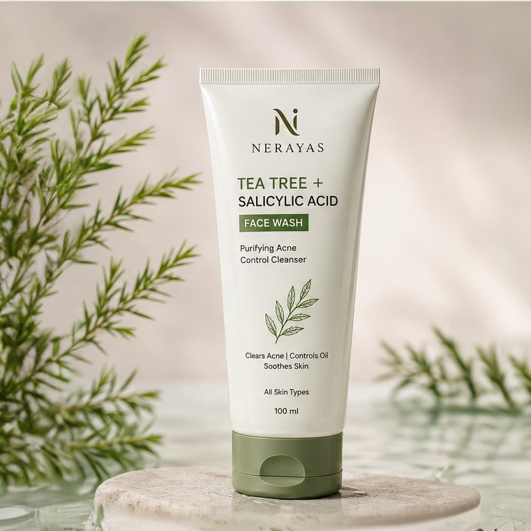 Face Wash (Tea Tree + Salicylic Acid) – Purifying Acne Control Cleanser