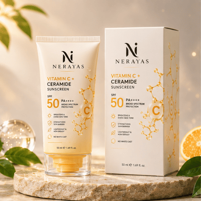 Sunscreen (Vitamin C + Ceramide SPF 50) – Brightening & Barrier Repair Sunscreen - Image 2