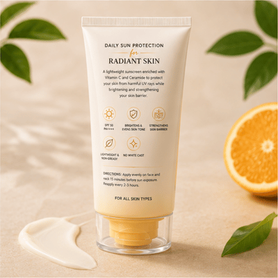 Sunscreen (Vitamin C + Ceramide SPF 50) – Brightening & Barrier Repair Sunscreen - Image 4